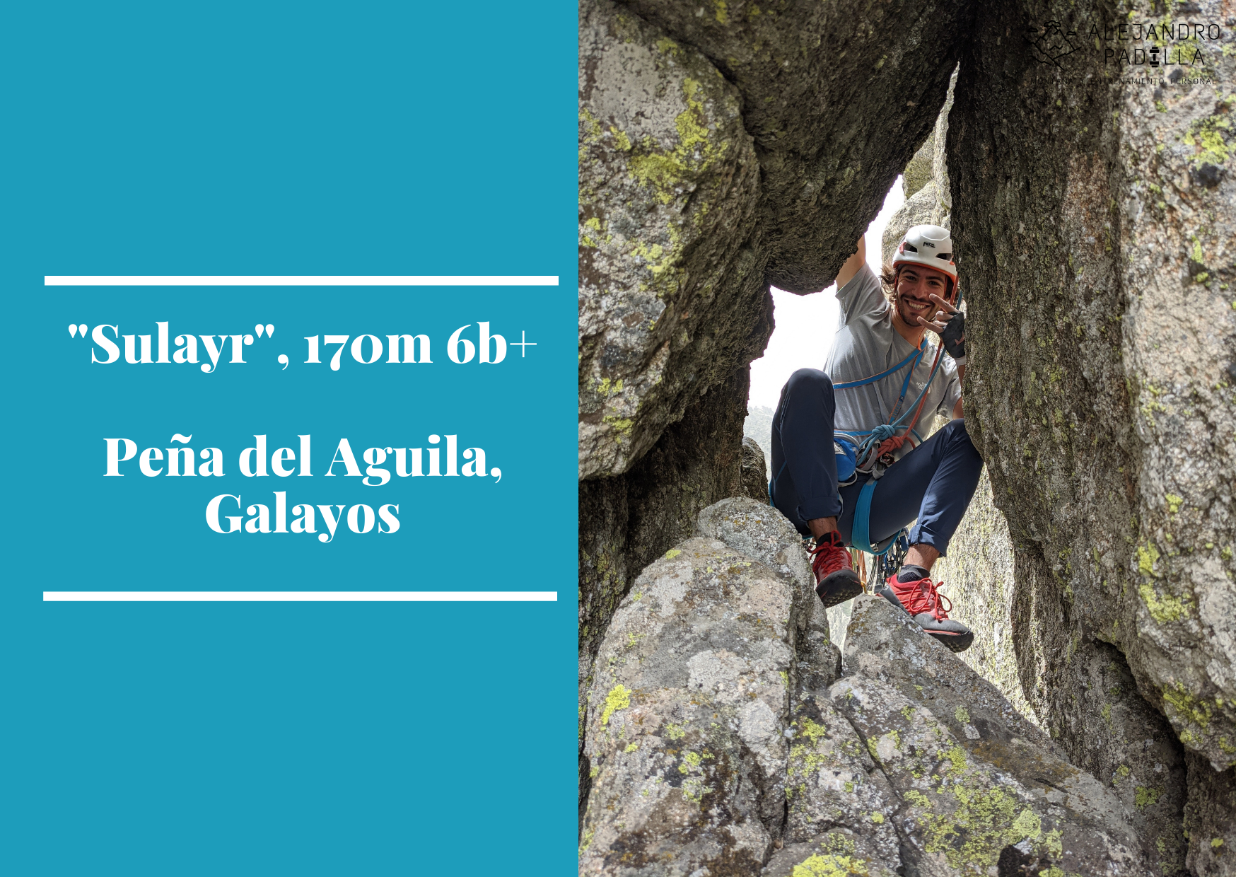«Sulayr» 170m, 6b+ a la Peña del Aguila, Galayos.
